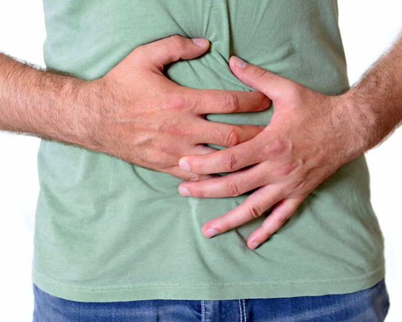 Worms can live in the intestines and cause pain in the abdominal area